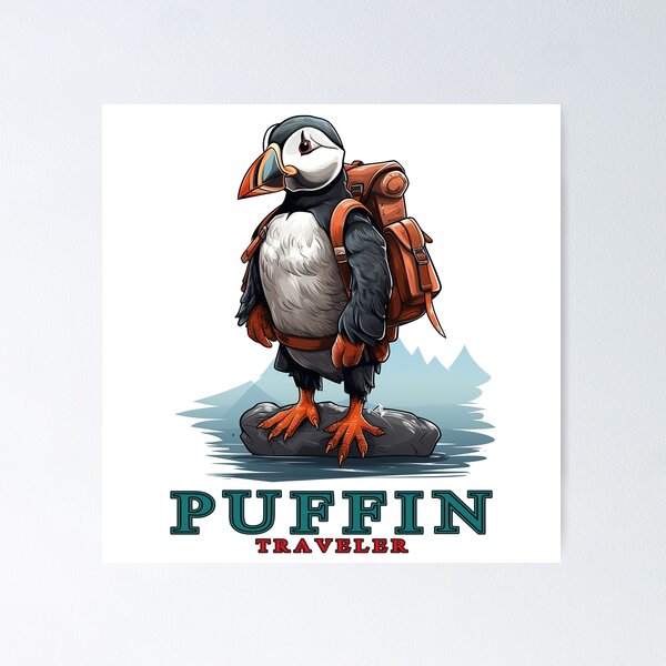 Item preview, Puffin Along - Whimsical Bird Adventures designed and sold by ⭐Beatiful House⭐.