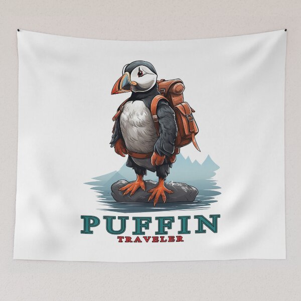 Item preview, Puffin Along - Whimsical Bird Adventures designed and sold by ⭐Beatiful House⭐.