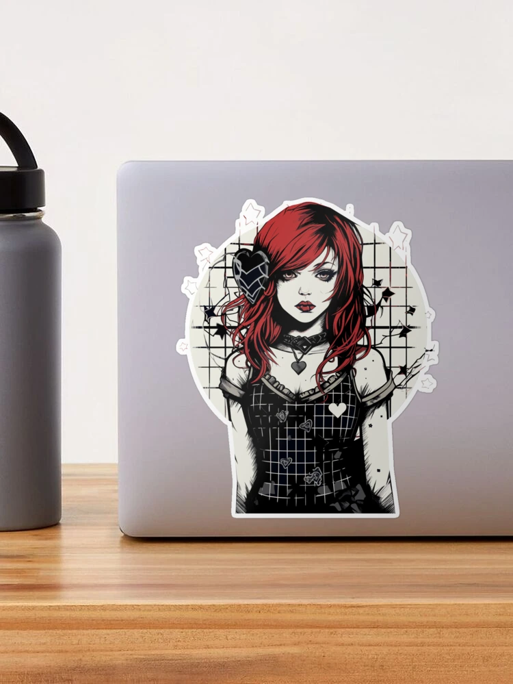 Goth Girl Deco Stickers – Shine Sticker Studio