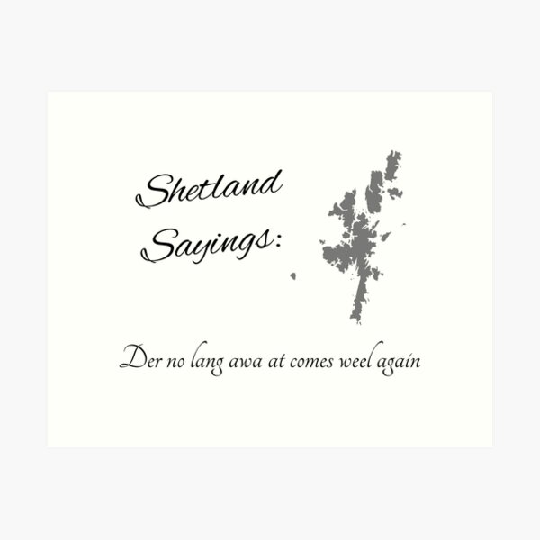 Item preview, Der no lang awa at comes weel again designed and sold by Avalinart.