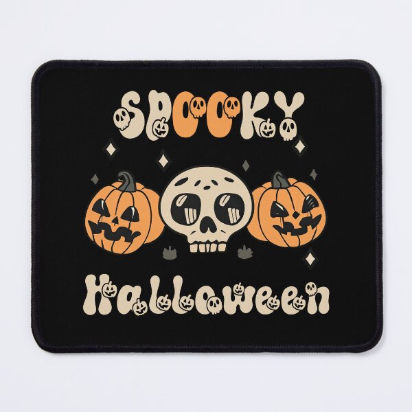 Item preview, Spooky Halloween Cute Skull and Pumpkin designed and sold by Puristock.