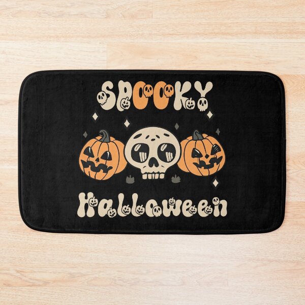 Item preview, Spooky Halloween Cute Skull and Pumpkin designed and sold by Puristock.