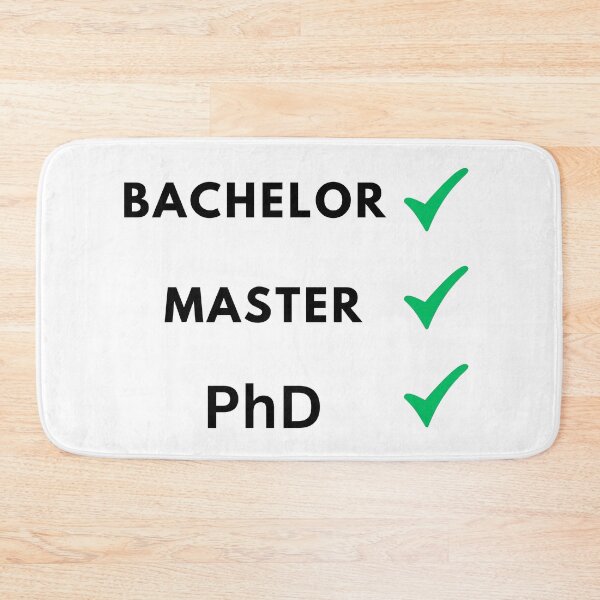 Item preview, Bachelor done, master done, PhD done, PhD designed and sold by NoetherSym.