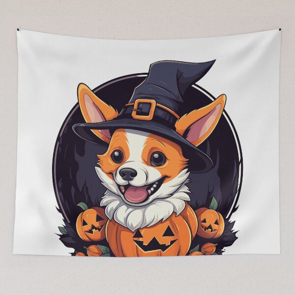 Item preview, Witchy Corgi: Halloween Canine Charm designed and sold by BNCH44.