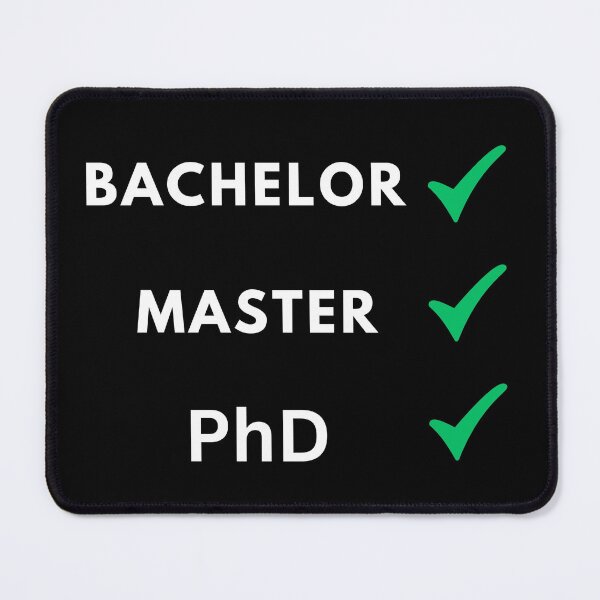 Item preview, Bachelor done, master done, PhD done, PhD designed and sold by NoetherSym.