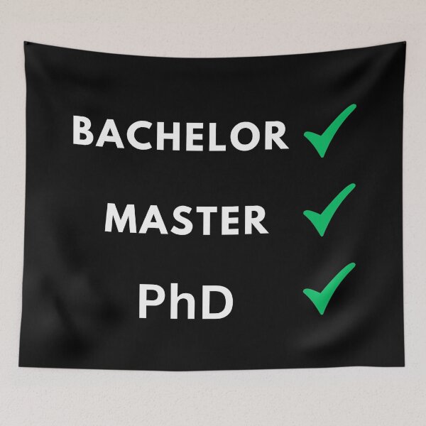 Item preview, Bachelor done, master done, PhD done, PhD designed and sold by NoetherSym.