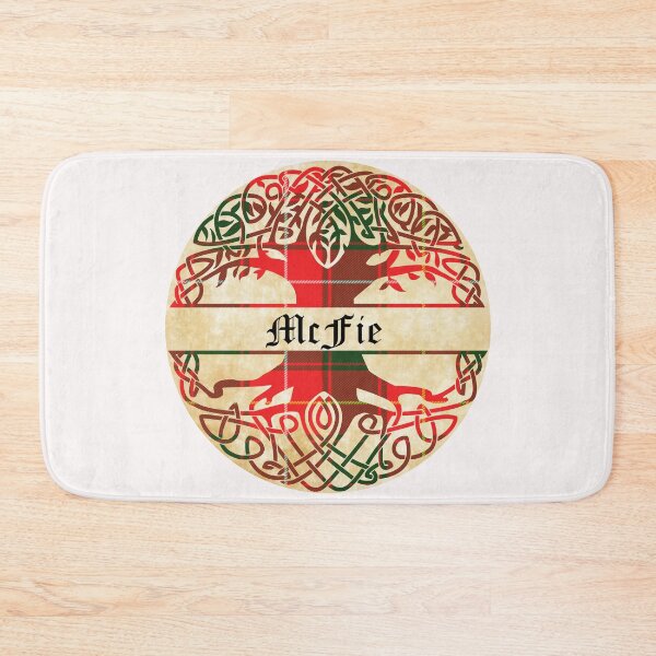 Item preview, McFie Tree of Life Clan Scottish Surname tartan designed and sold by BagTown Clans.