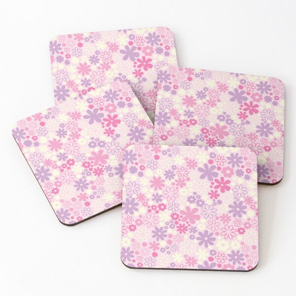 Item preview, BOHO PASTEL PINK FLOWERS COCONUT GIRL AESTHETICS FLOWER POWER RETRO designed and sold by blomastudios.