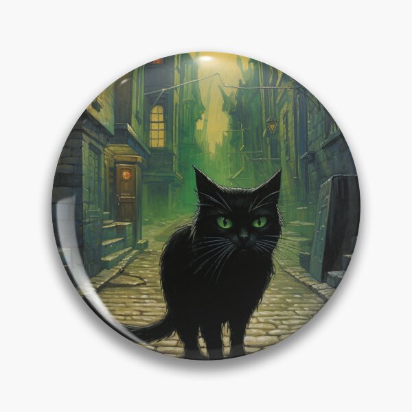 Item preview, The Mischievous Black Cat designed and sold by yourfavdraw.