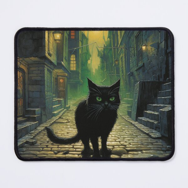 Item preview, The Mischievous Black Cat designed and sold by yourfavdraw.