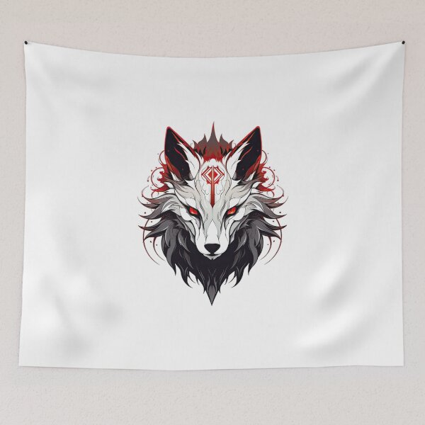 Item preview, Minimalistic Gothic Fox: Dark Elegance in Simplicity designed and sold by The-Sinister.