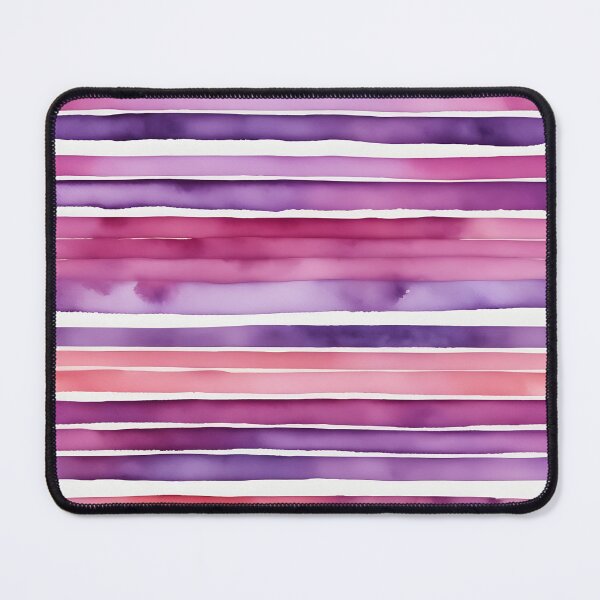 Item preview, Pink and purple watercolor stripes,horizontal triped designed and sold by patterncrow.