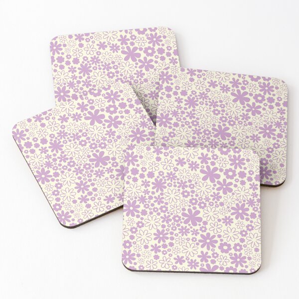 Item preview, BOHO PASTEL PURPLE CREAM LILAC FLOWERS COCONUT GIRL AESTHETICS FLOWER POWER RETRO designed and sold by blomastudios.