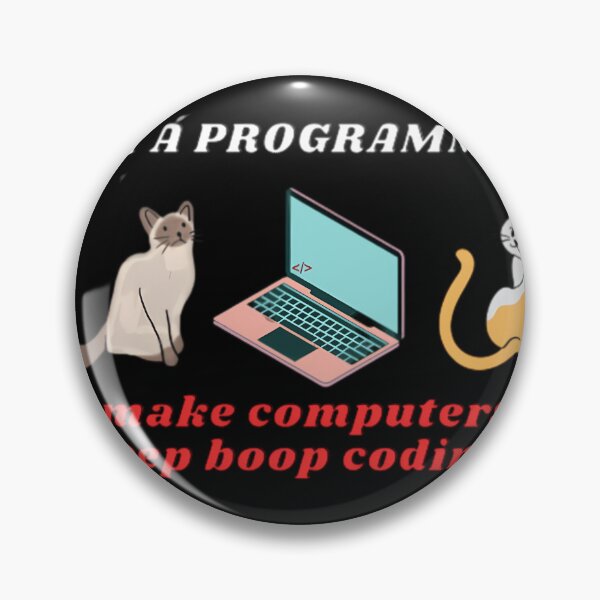 Item preview, Programmer Cat Beep Boop Coding  	 designed and sold by efedtjne29.