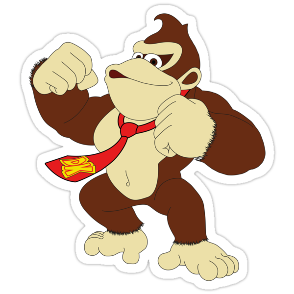 "DONKEY KONG " Stickers by REALROSS Redbubble