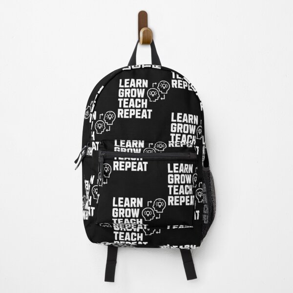 Item preview, learn grow teach repeat designed and sold by Growthmind7.