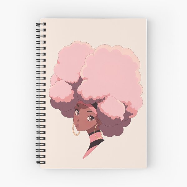 Item preview, Cute Anime Pink Candyfloss Clouds Afro Character designed and sold by sμ (smew).