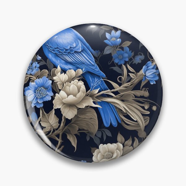 Artikelvorschau, Blue Boho Floral Birds seamless pattern entworfen und verkauft von hargen.