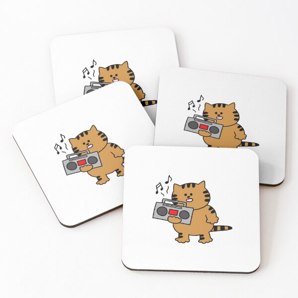 Item preview, a Cat with a cassette player designed and sold by superbaechoo.