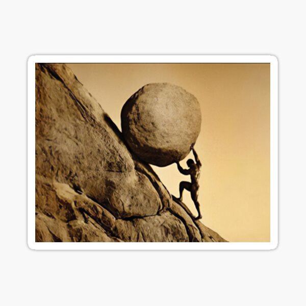 Item preview, Sisyphus happy designed and sold by shlaboza.