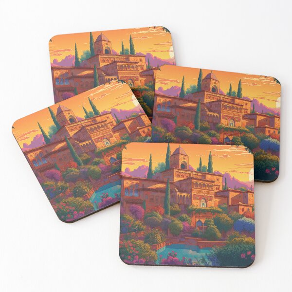 Item preview, The Alhambra, Granada, Spain, Original, AI Generated Art - A Famous Monument of Islamic Architecture designed and sold by studioSharonKay.