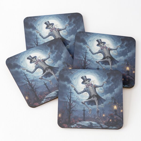 Item preview, Playful Skeleton in Moonlight designed and sold by yourfavdraw.