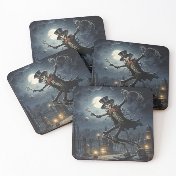 Item preview, Playful Skeleton Dancing in Moonlit Graveyard designed and sold by yourfavdraw.