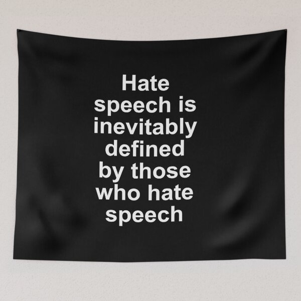 Item preview, Hate speech is inevitably defined designed and sold by BigTime.