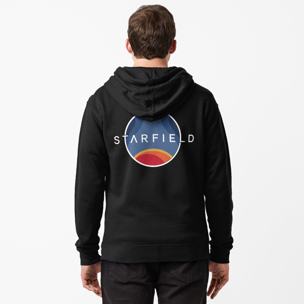 Starfield - Monochrome Emblem Men's Zipper Hoodie - IGN Store