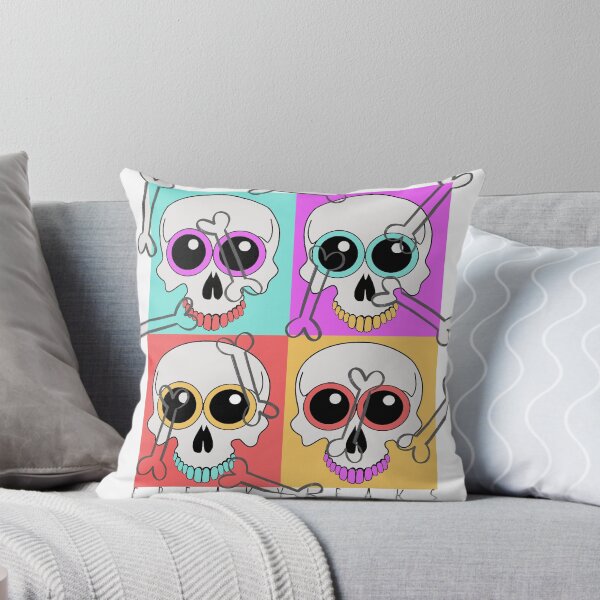 Item preview, 4 FUNNY SKULLS designed and sold by inarausch2023.