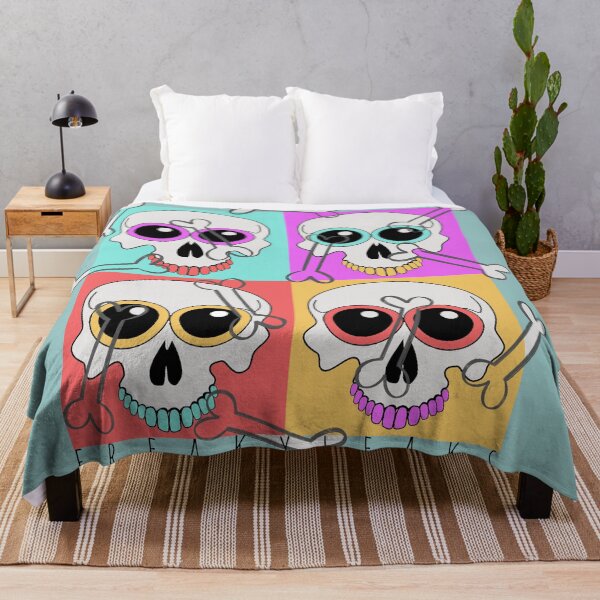 Item preview, 4 FUNNY SKULLS designed and sold by inarausch2023.