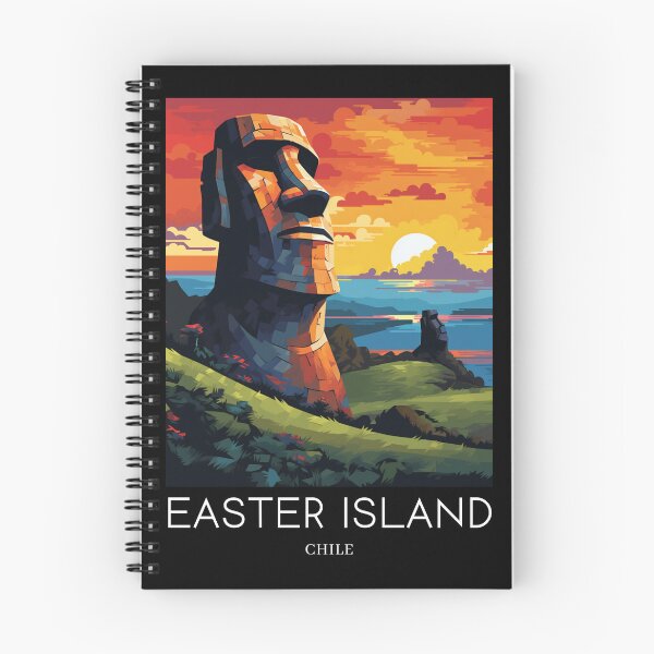 Item preview, A Pop Art Travel Print of Easter Island - Chile designed and sold by StudioRedKoala.