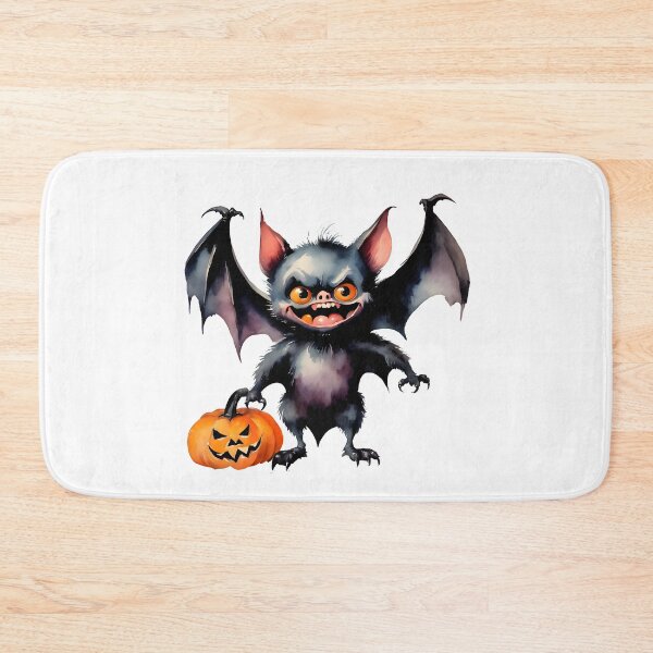 Item preview, Naughty Baby Bat And His Halloween Pumpkin designed and sold by BloomCatB.