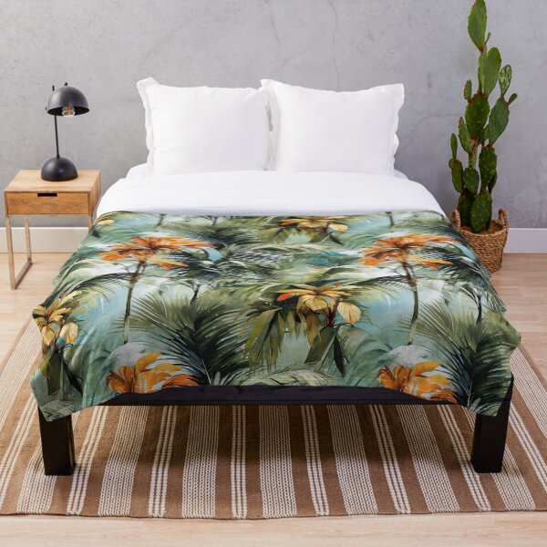 Item preview, Drawn Flora Palms seamless pattern designed and sold by hargen.
