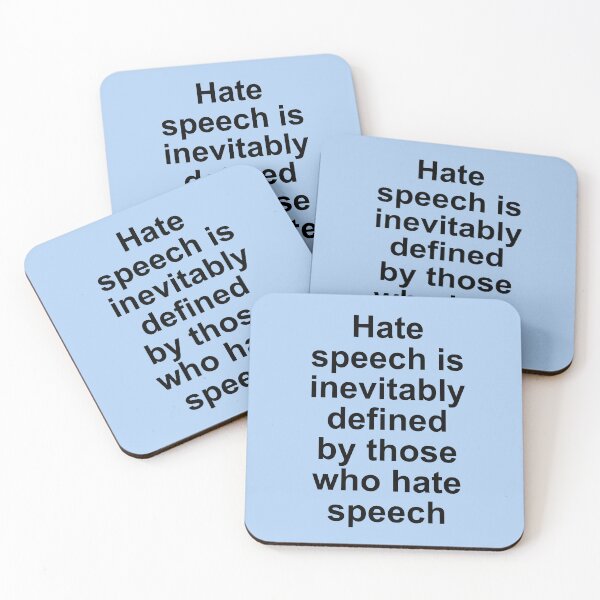 Item preview, Hate speech is inevitably defined designed and sold by BigTime.