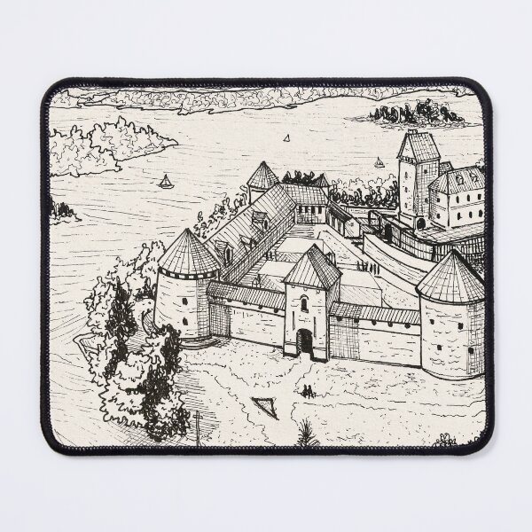 Item preview, Trakai Island Castle Lithuania Gothic Architecture Travel Art designed and sold by Wall-Art-Sketch.
