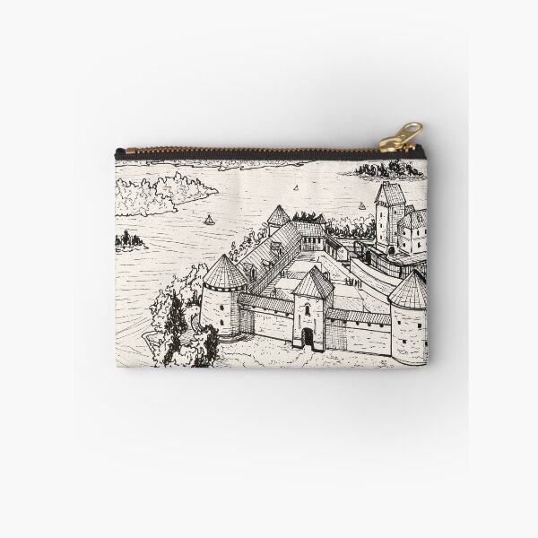 Item preview, Trakai Island Castle Lithuania Gothic Architecture Travel Art designed and sold by Wall-Art-Sketch.