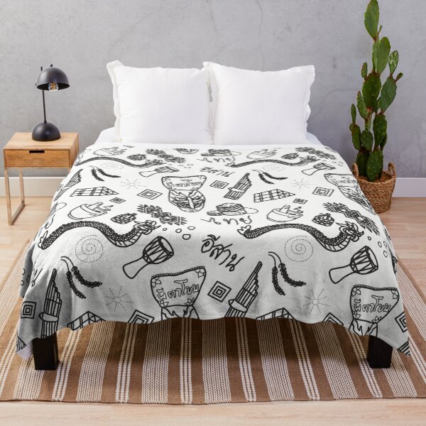 Item preview, Thai Isan pattern drawing line art designed and sold by Sowwarnza.