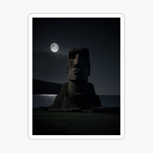 Moai Easter Island Head Statue Emoji Meme Sticker for Sale by CoryHarts