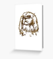 Pekingese Dog Greeting Card
