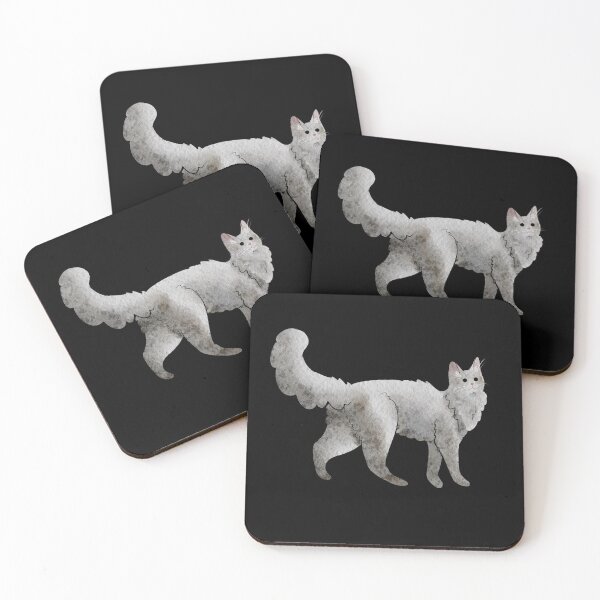 Item preview, White Turkish Angora - Watercolor - Cat lovers gifts designed and sold by FelineEmporium.