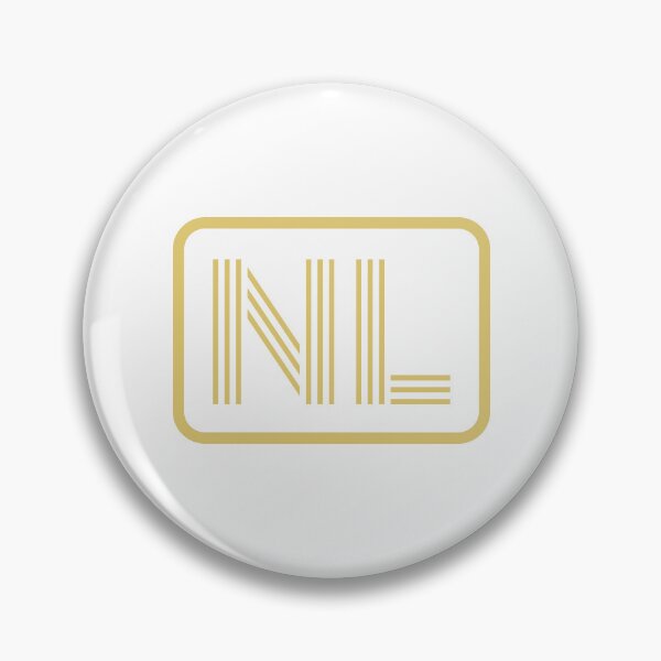 Item preview, NL Initials Gold Geometric Letters designed and sold by Jeallan Designs.