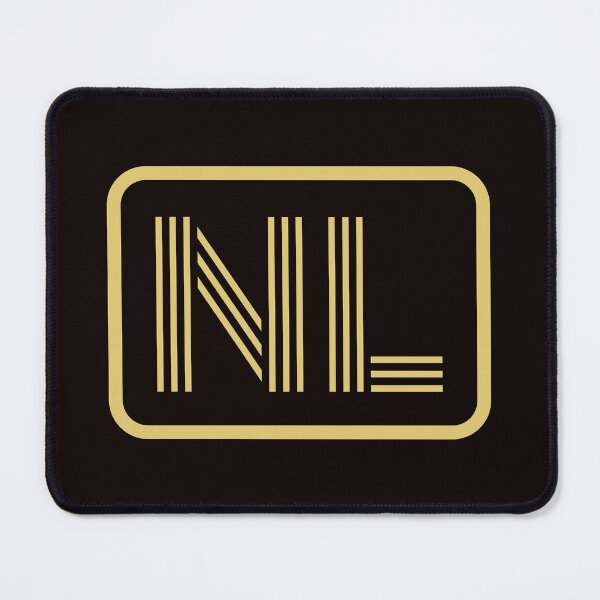 Item preview, NL Initials Gold Geometric Letters designed and sold by Jeallan Designs.