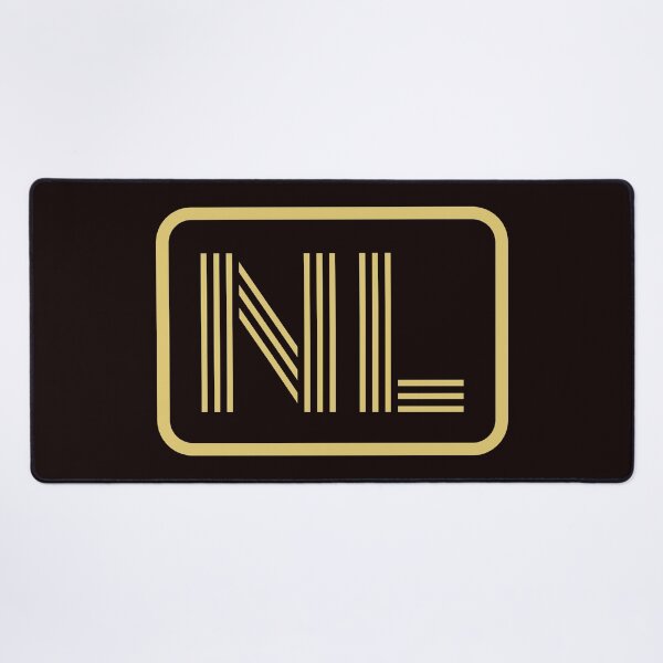 Item preview, NL Iniciales Letras Geométricas Doradas designed and sold by Jeallan Designs.