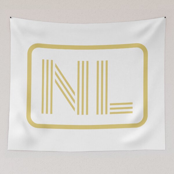 Item preview, NL Initials Gold Geometric Letters designed and sold by Jeallan Designs.