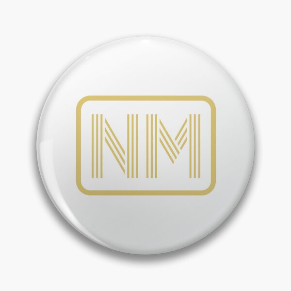 Artikelvorschau, NM-Initialen goldene geometrische Buchstaben entworfen und verkauft von Jeallan Designs.