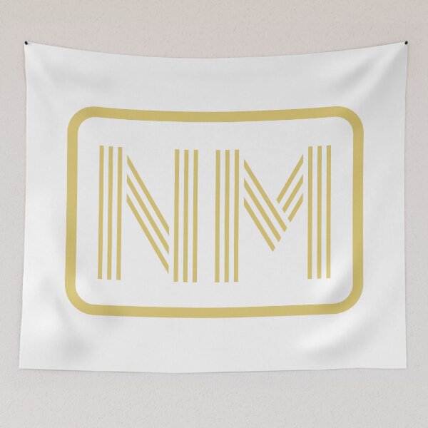 Item preview, NM Initials Gold Geometric Letters designed and sold by Jeallan Designs.