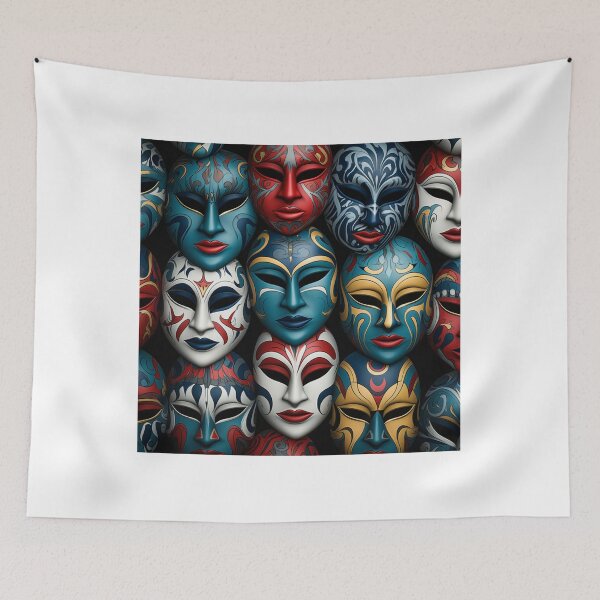 Item preview, Beautiful masks pattern  designed and sold by SmileshareShop.