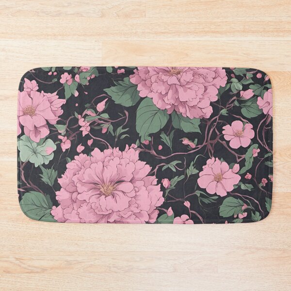 Item preview, Pink big flower Pattern designed and sold by SeamCraft.