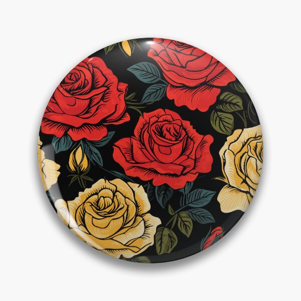 Item preview, Dark Hand Drawn Roses Pattern designed and sold by Just-Flowers.
